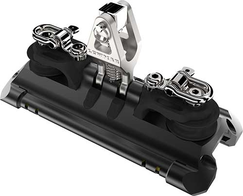 Chariot Lewmar NTR T1 à billes Torlon avec cardan, réas de contrôle et ringot